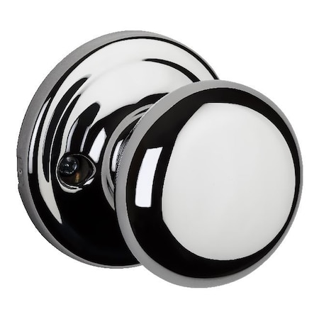 Kwikset Hancock Knob Interior Dummy Handleset Trim, Bright Polished Chrome 968H-26GC